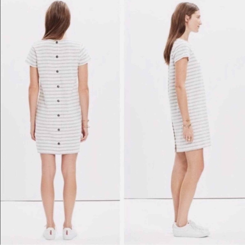 Madewell Striped T-shirt Dress - Picture 2 of 10